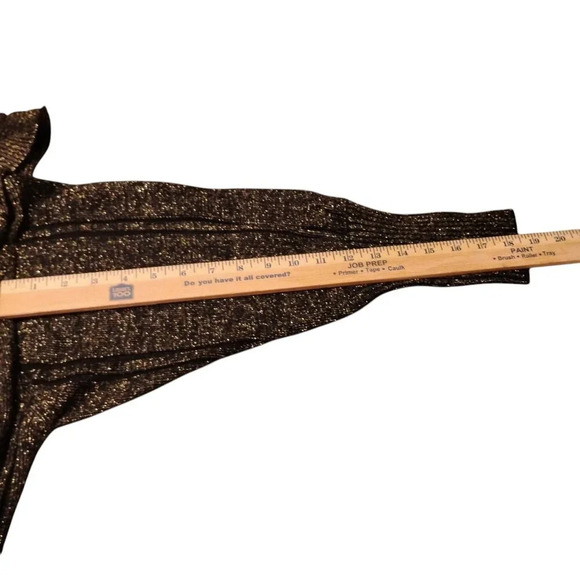 Rocawear Vintage Black and Gold Shimmer Cardican, Small - Picture 5 of 12